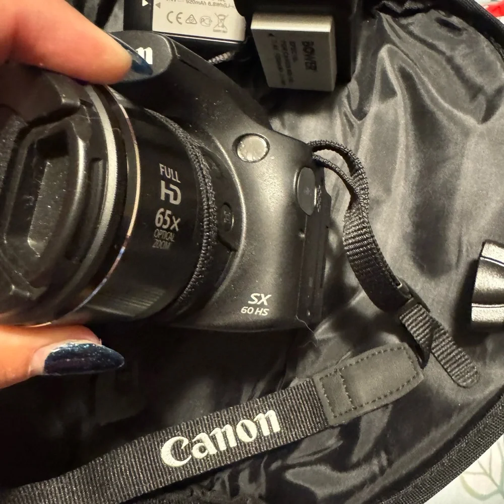 Canon power shot 60 camera with accessories EUC